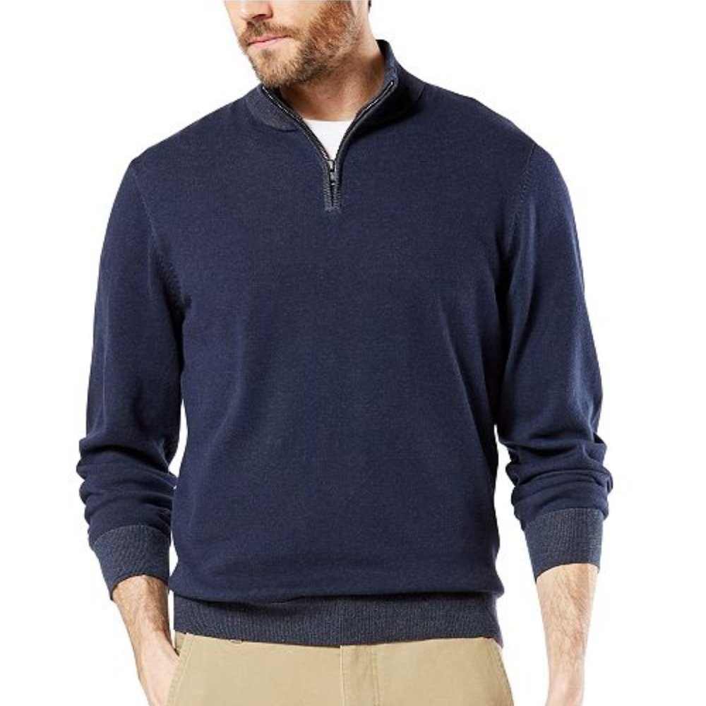 Dockers Long Sleeve Quarter Zip Sweater Size 4X